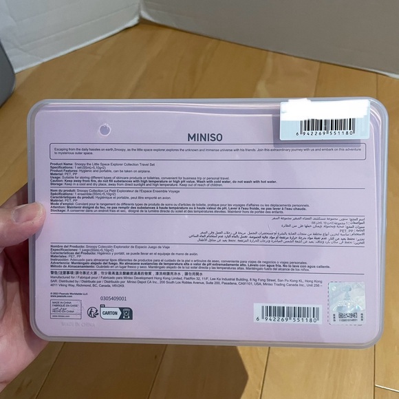 NIB snoopy the space explorer travel set - Picture 2 of 2